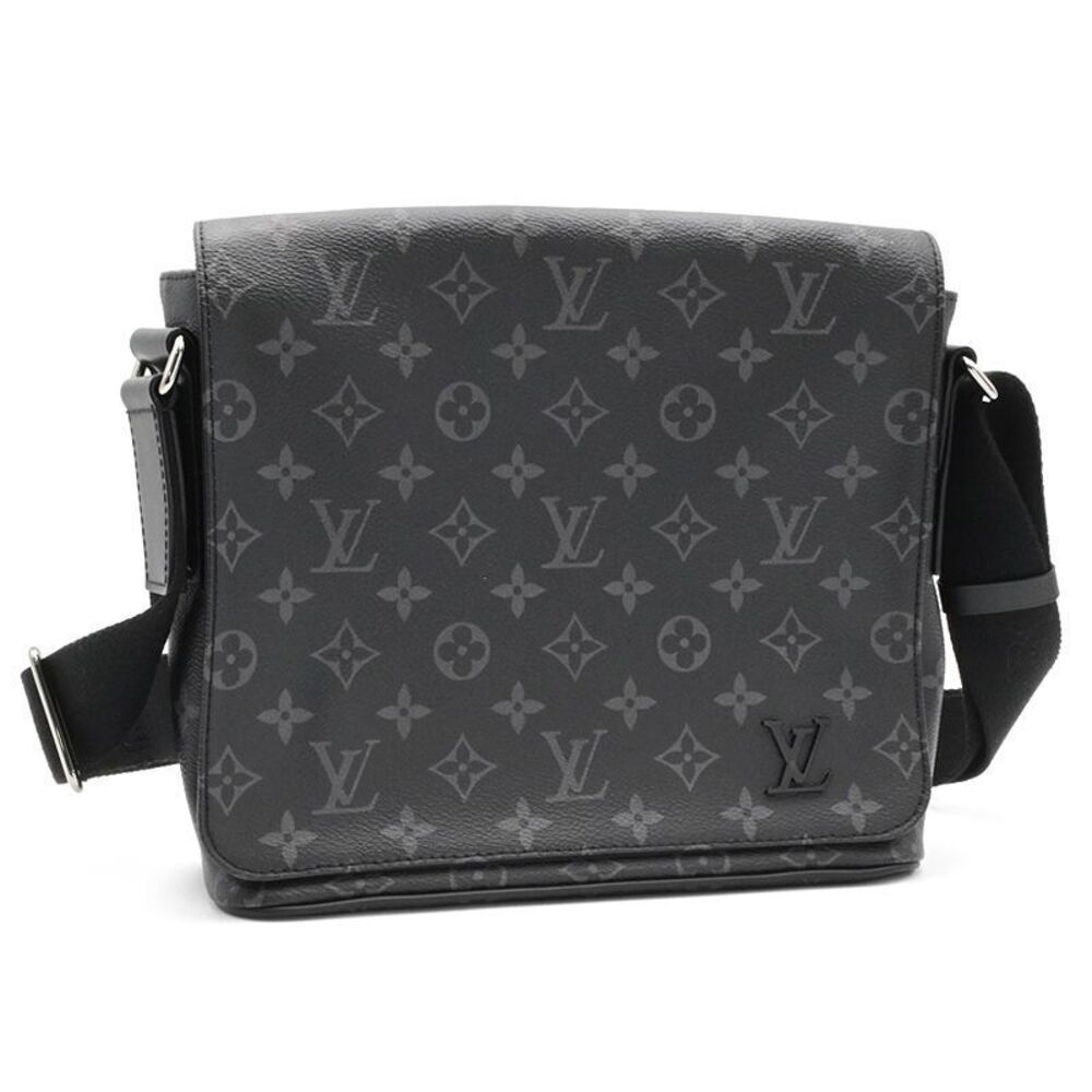 Louis Vuitton District NM Monogram Crossbody Bag Canvas Leather Eclipse Black